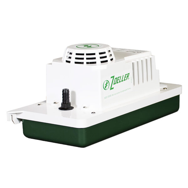 ZOELLER Low Profile Condensate Pump 1/30 HP, 1.8 gpm @ 3 Ft. of Head,115V, 1Phase, Model M522 with 6' Cord and 2 Inlets