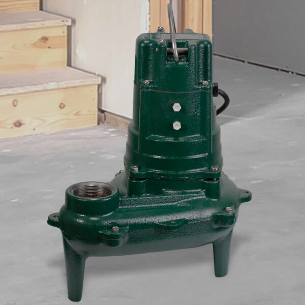 ZOELLER Sewage Pump 1/2 HP, 110gpm @ 5 Ft. of Head, Cast Iron, 115V, 1Phase, Model N267 - Image 3